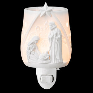 Scentsy “Rejoice” White Nativity Scene Plug-In Wax Warmer NWT